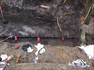 damaged pipes at gas explosion site