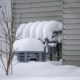 snow piled up on gas meter